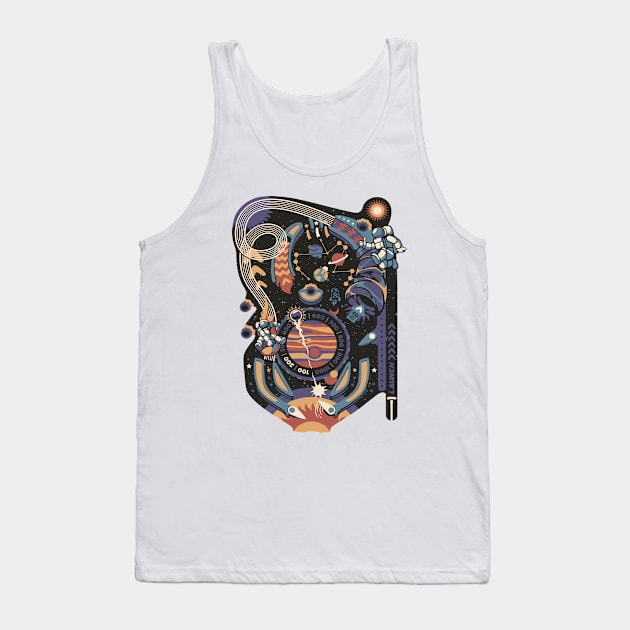 Pinball Space Machine Light by Tobe Fonseca Tank Top by Tobe_Fonseca